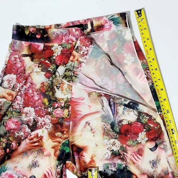 PrettyLittleThing Rose Femme Renaissance Wide Leg Pants (4) - Picture 6 of 8